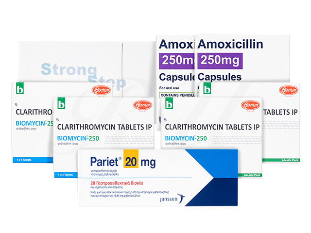 ピロリ菌除菌B（一次治療）セット+ピロリ菌検査キット