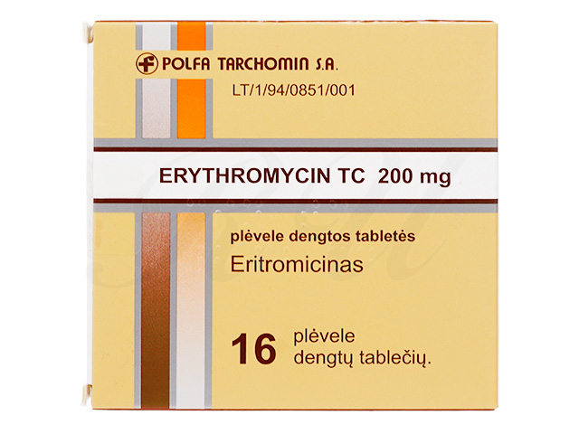 Erythromycin tc 200 mg