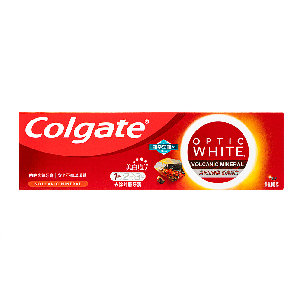 【Colgate 100gx8本】★最強美白★ ボルケニックミネラル オプティックホワイト ボルカニックミネラル(Colgate)通販