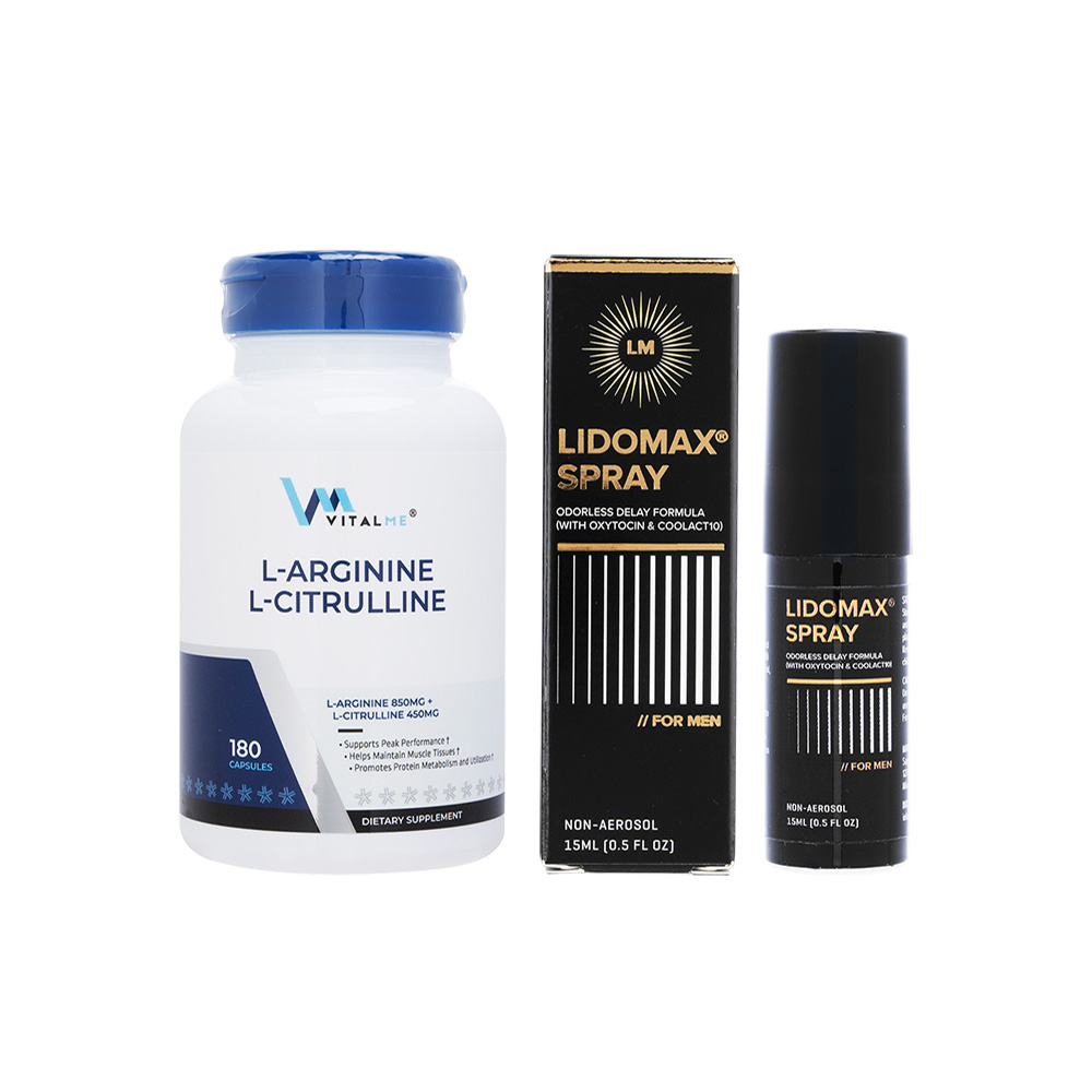 L-アルギニン&L-シトルリン180錠(バイタルミー)3本 リドマックススプレー15ml1本 L-アルギニン&L-シトルリン180錠(バイタルミー)3本 リドマックススプレー15ml1本
