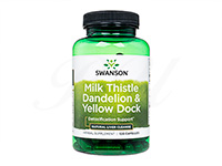 Swanson Milk Thistle Dandelion & Yellow Dock 120caps