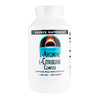 [SOURCE NATURALS]L-アルギニン＆L-シトルリンコンプレックス1000mg